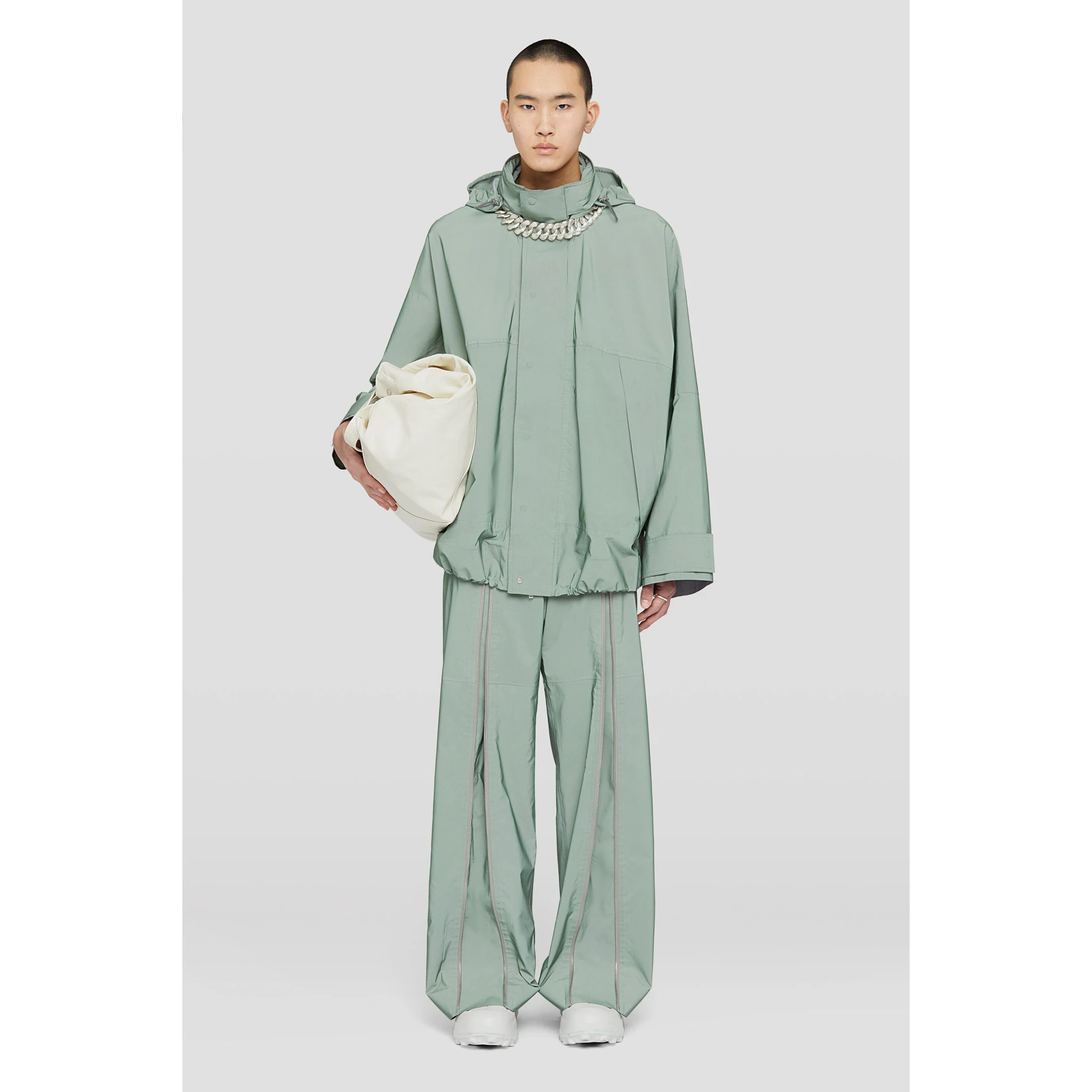 Green Fibres Full-Length Jacket