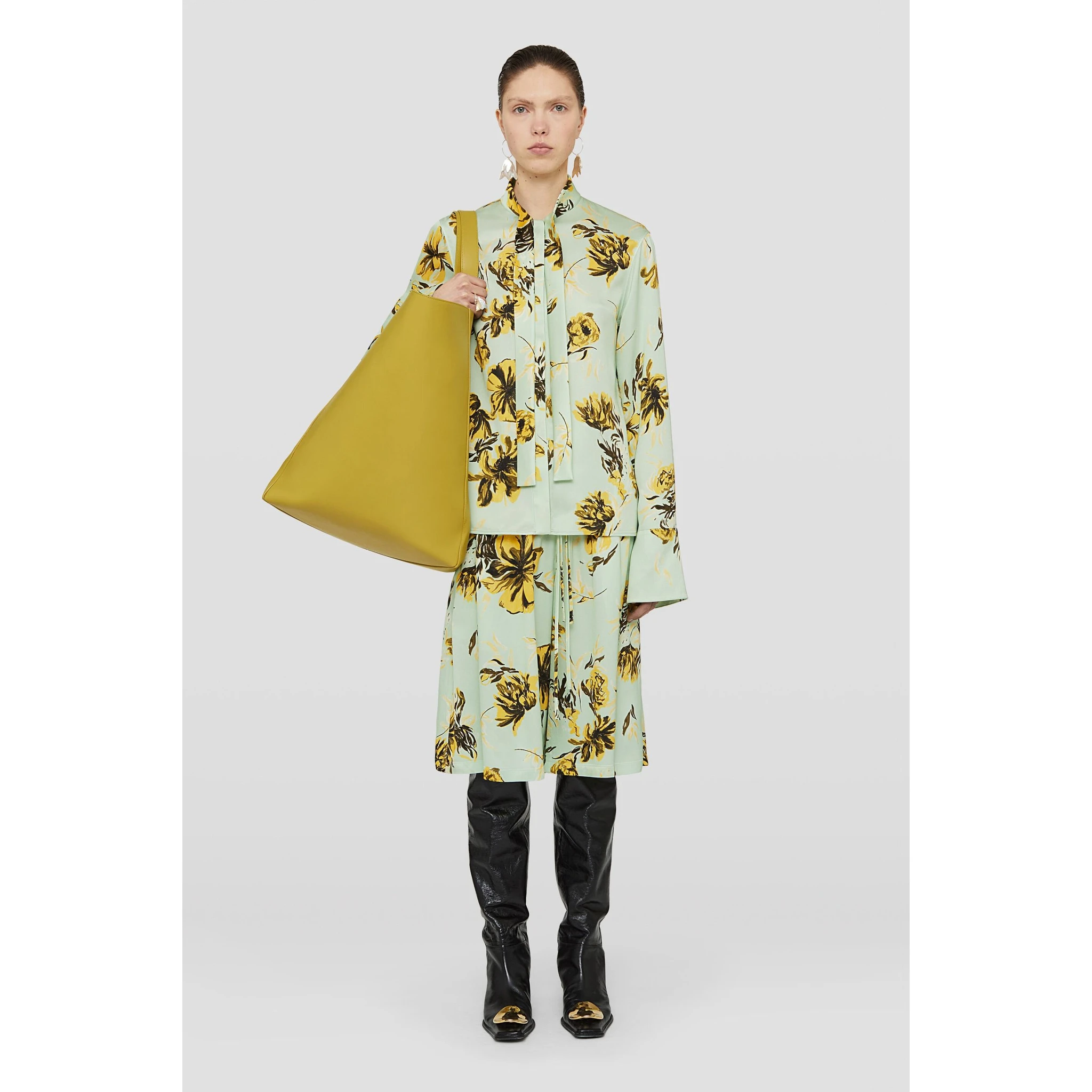 Green Fibres Long Skirt