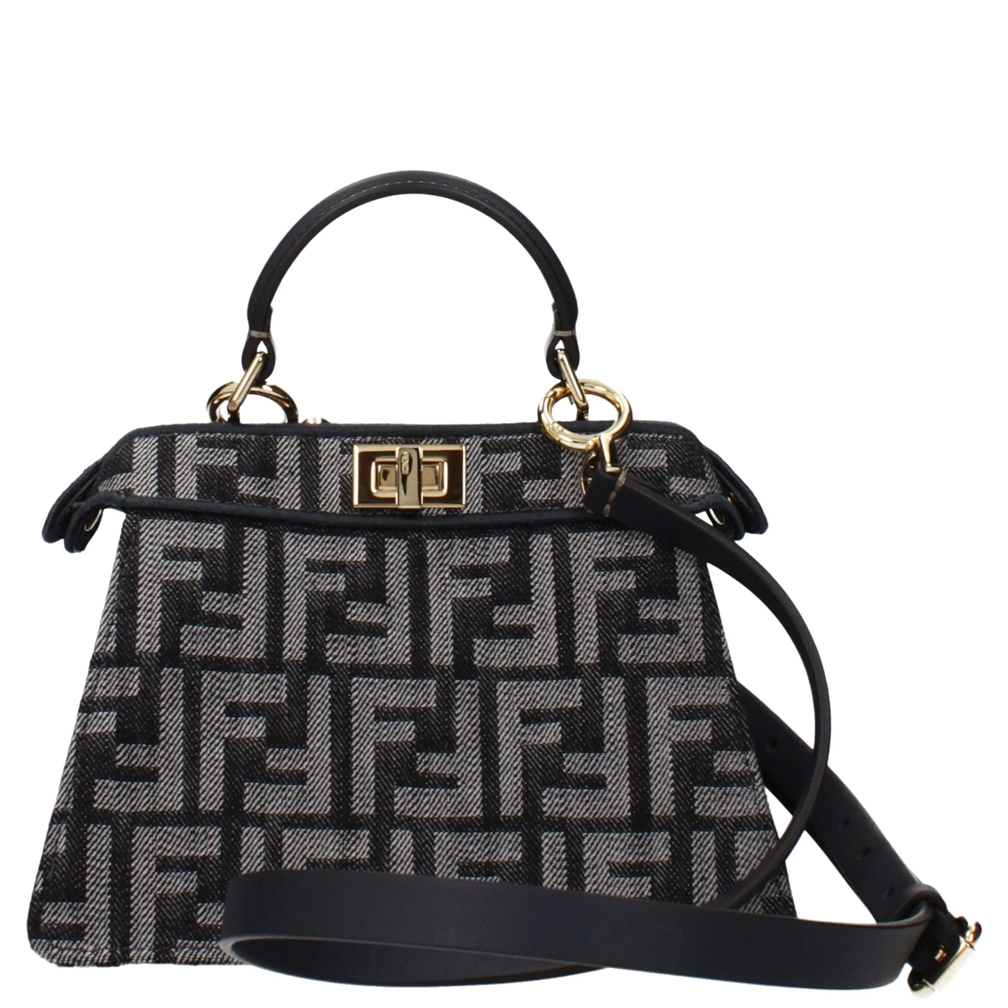 Black Fabric Handbag