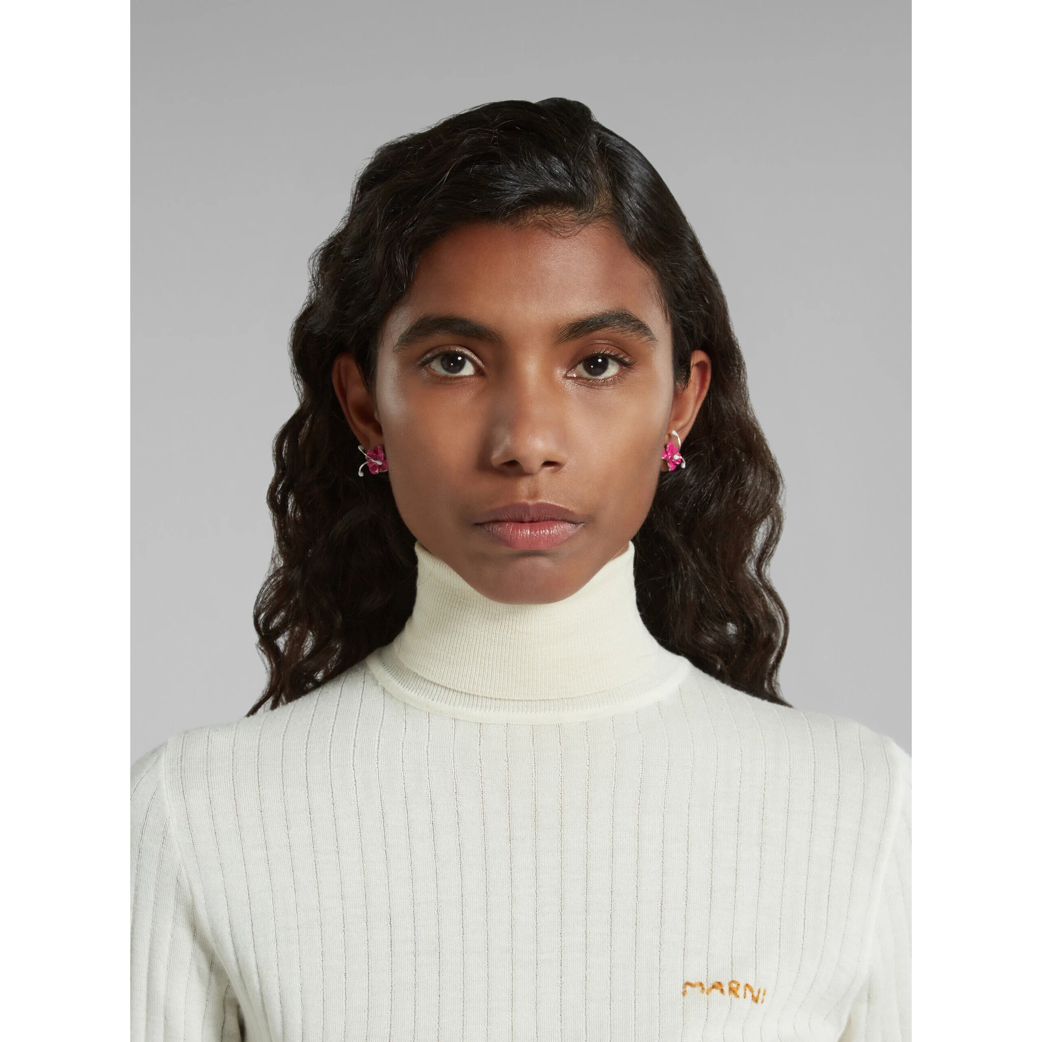 Fuchsia Fibres Earrings