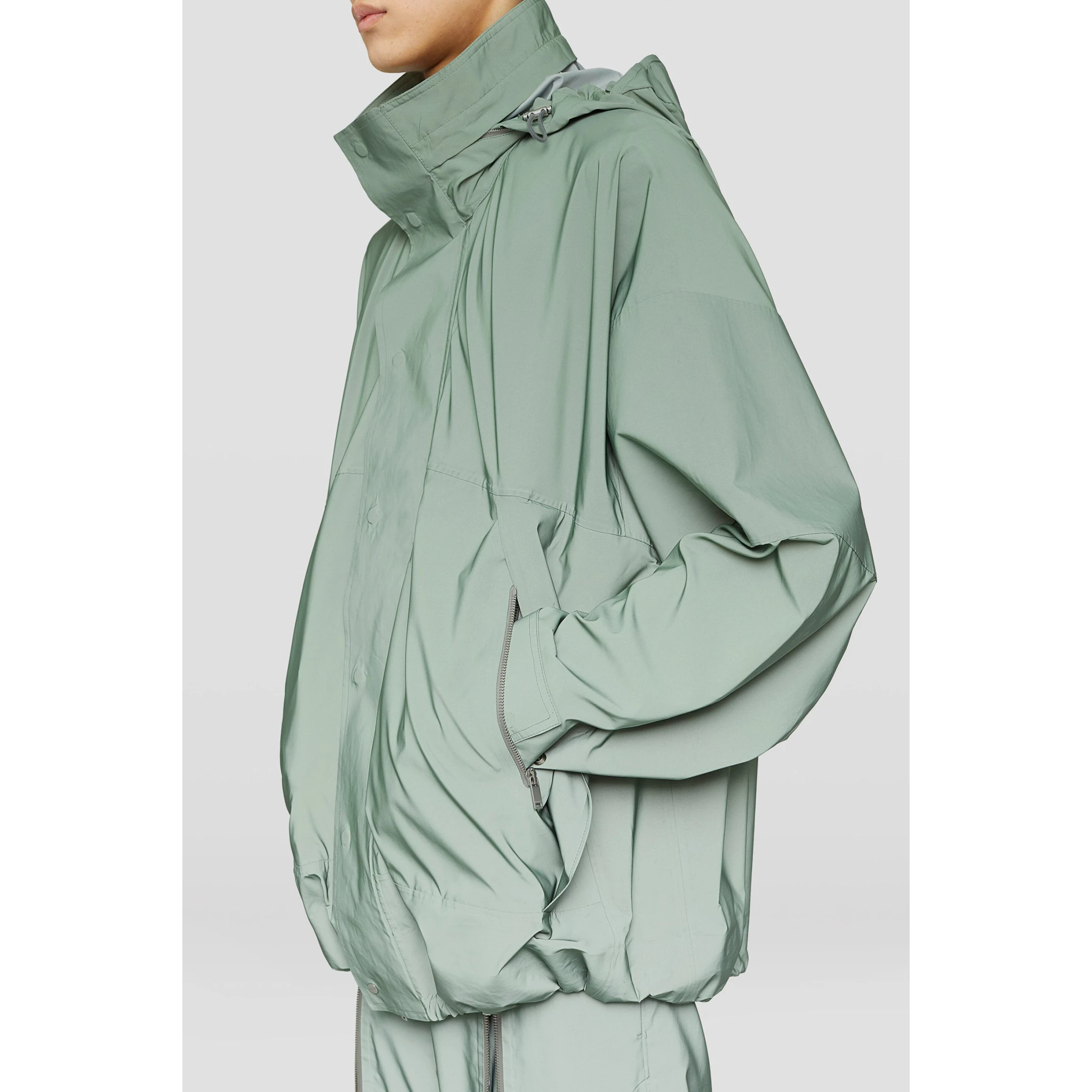 Green Fibres Full-Length Jacket