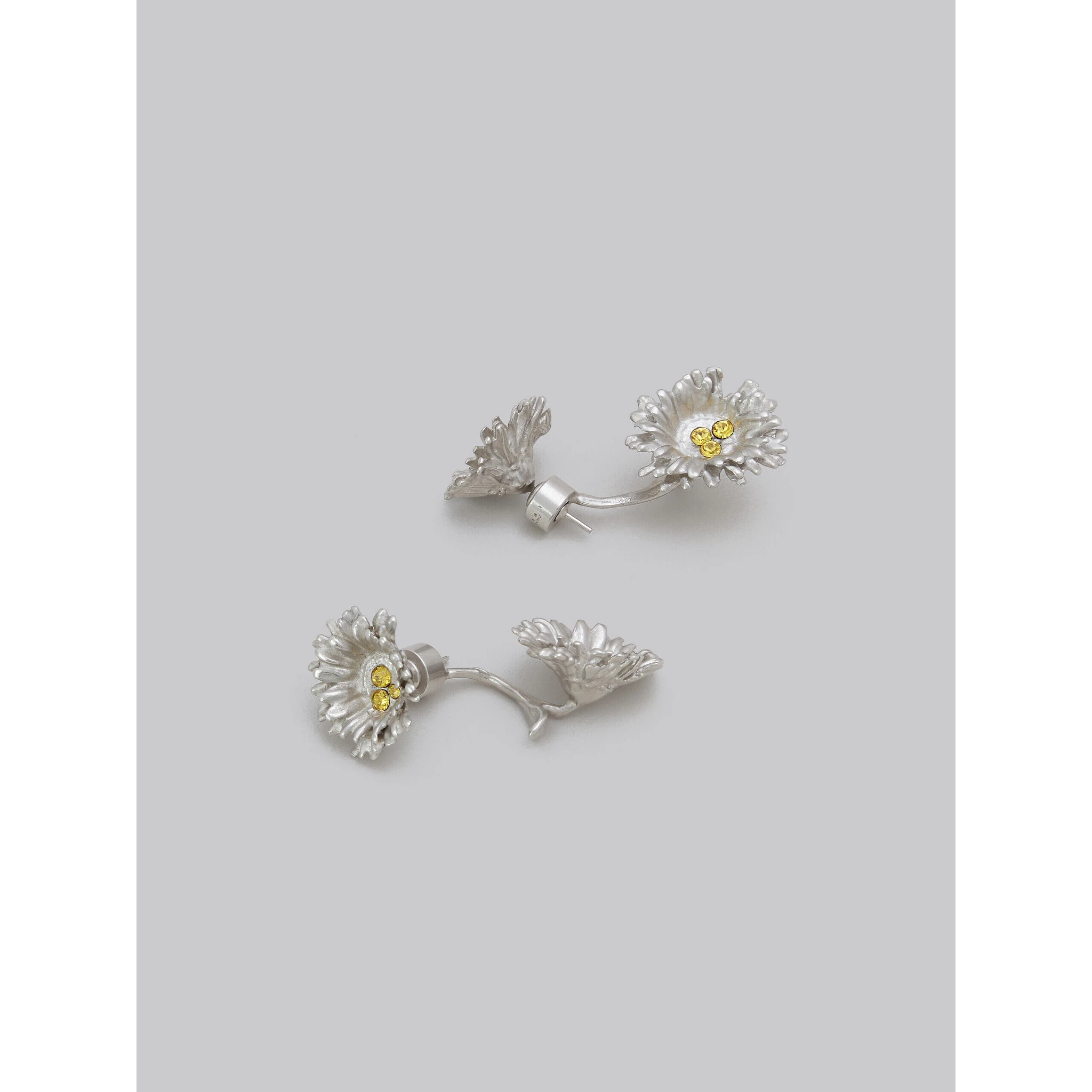 Yellow Fibres Earrings