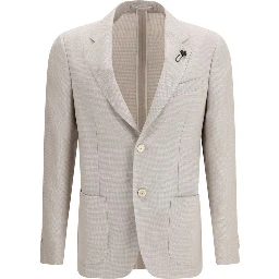 Beige Silk Blazer