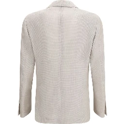 Beige Silk Blazer