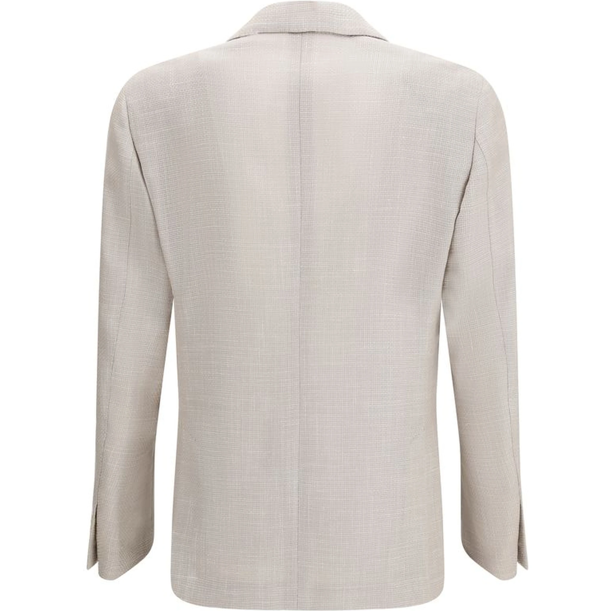 Beige Silk Blazer