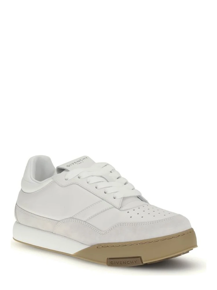 White Calf Leather Bos Taurus Chunky Sneakers alternative