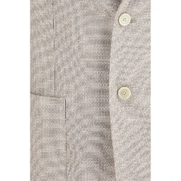 Beige Silk Blazer