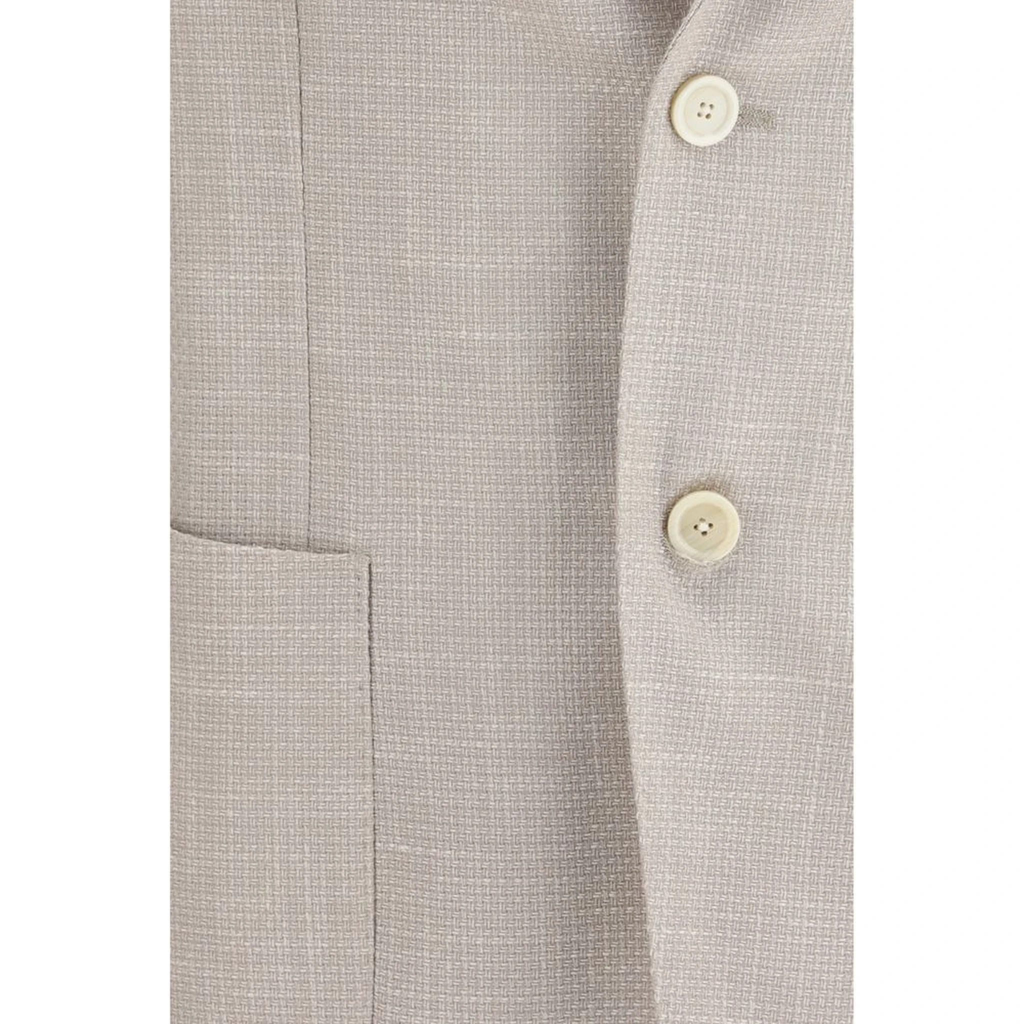 Beige Silk Blazer