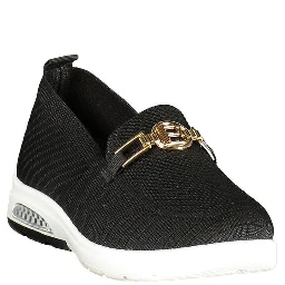Nero Polyester Women Classic Shoe