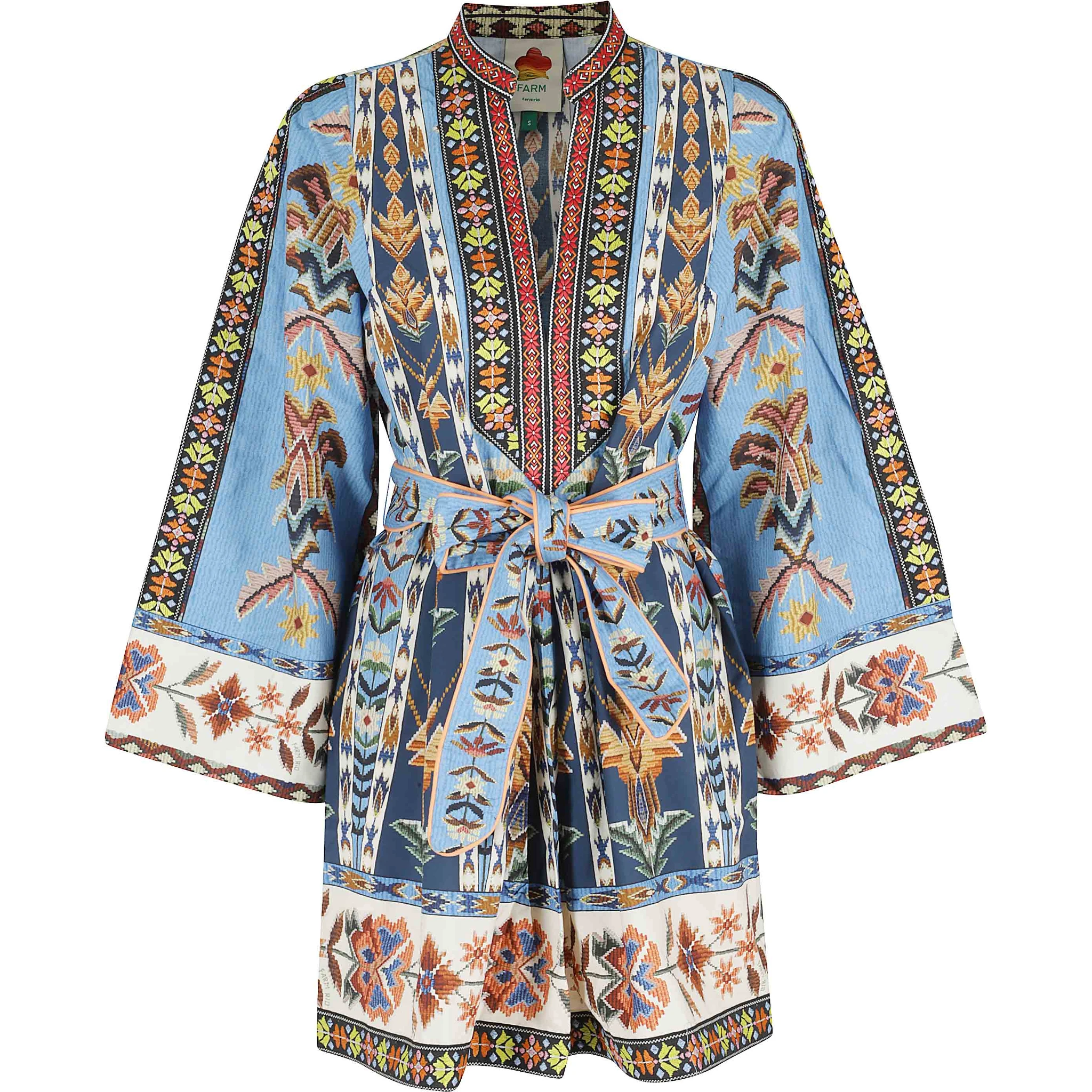 EMBROIDERED MINI DRESS