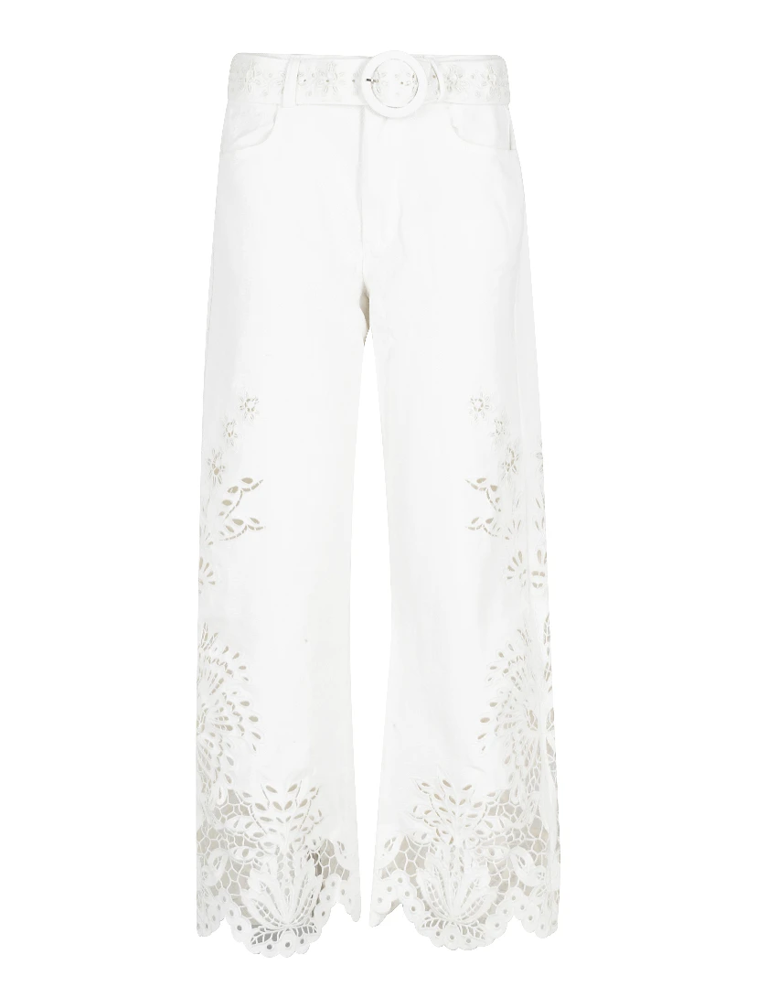 BOHO BEAUTY RICHIELIEU WHITE PANTS
