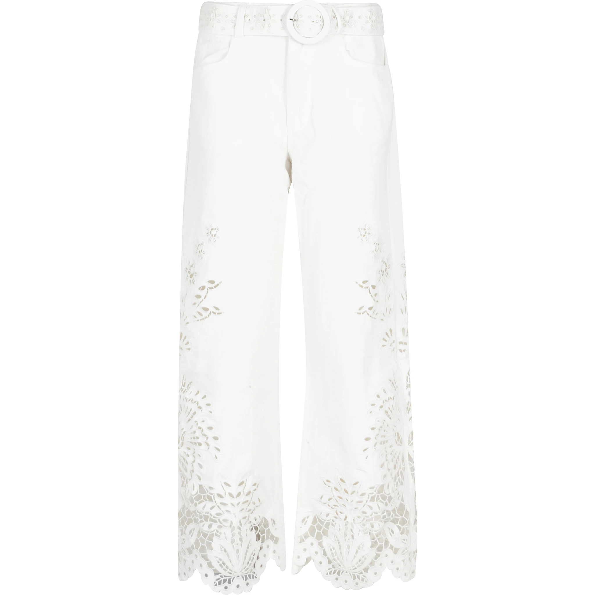 BOHO BEAUTY RICHIELIEU WHITE PANTS