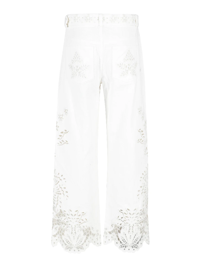 BOHO BEAUTY RICHIELIEU WHITE PANTS