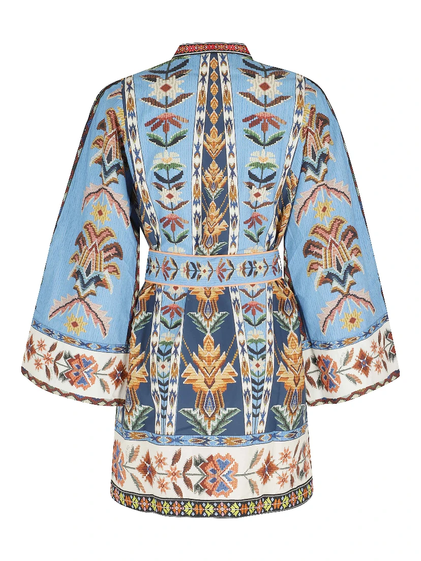 EMBROIDERED MINI DRESS