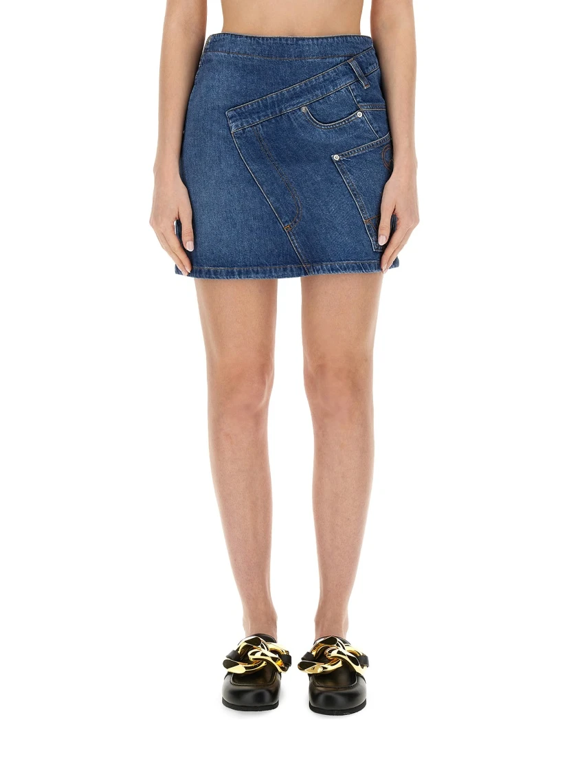 DENIM MINISKIRT