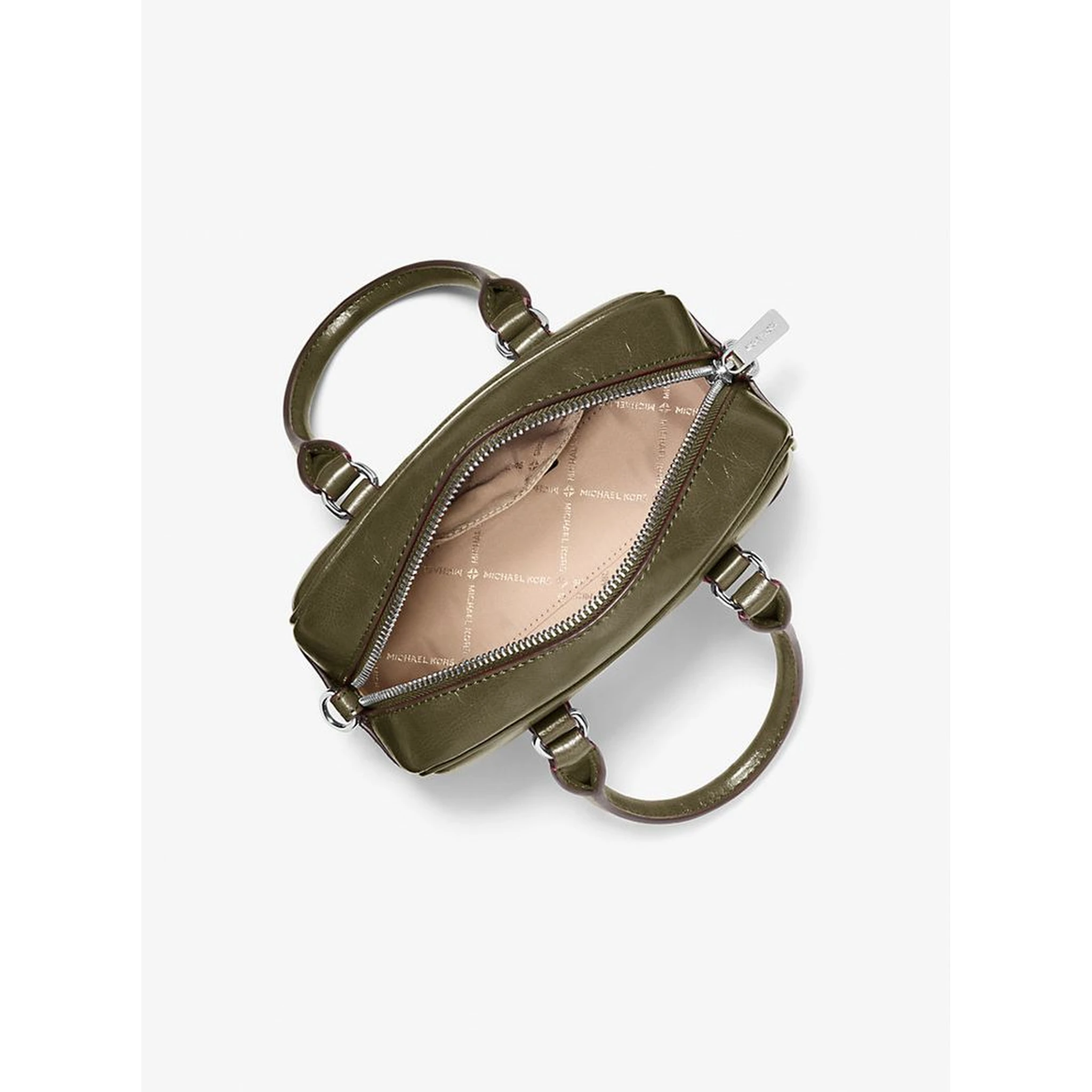 Bicolor Leather Handbag