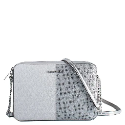 Gray Canvas Crossbody Bag