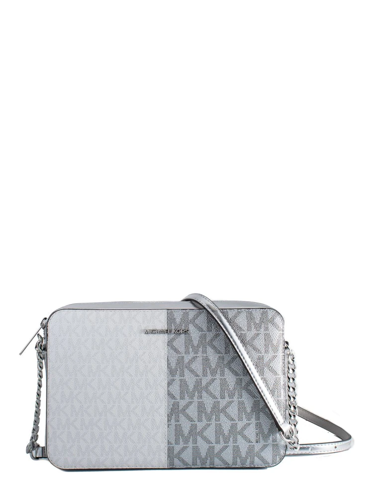 Gray Canvas Crossbody Bag