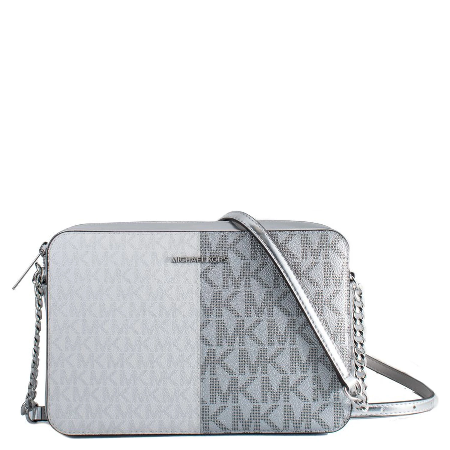 Gray Canvas Crossbody Bag