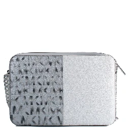 Gray Canvas Crossbody Bag