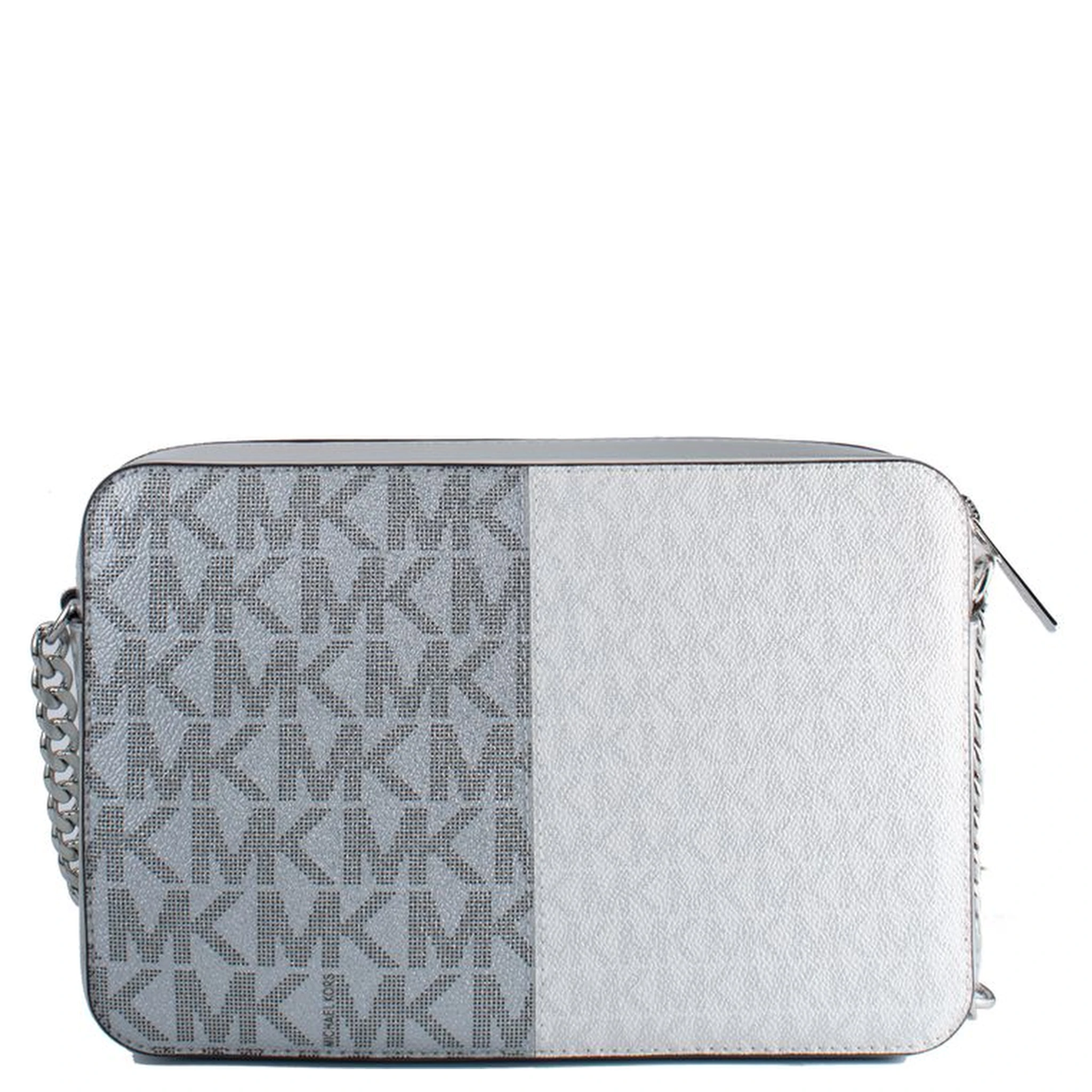 Gray Canvas Crossbody Bag