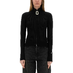 FITTED CARDIGAN WITH ZIPPER