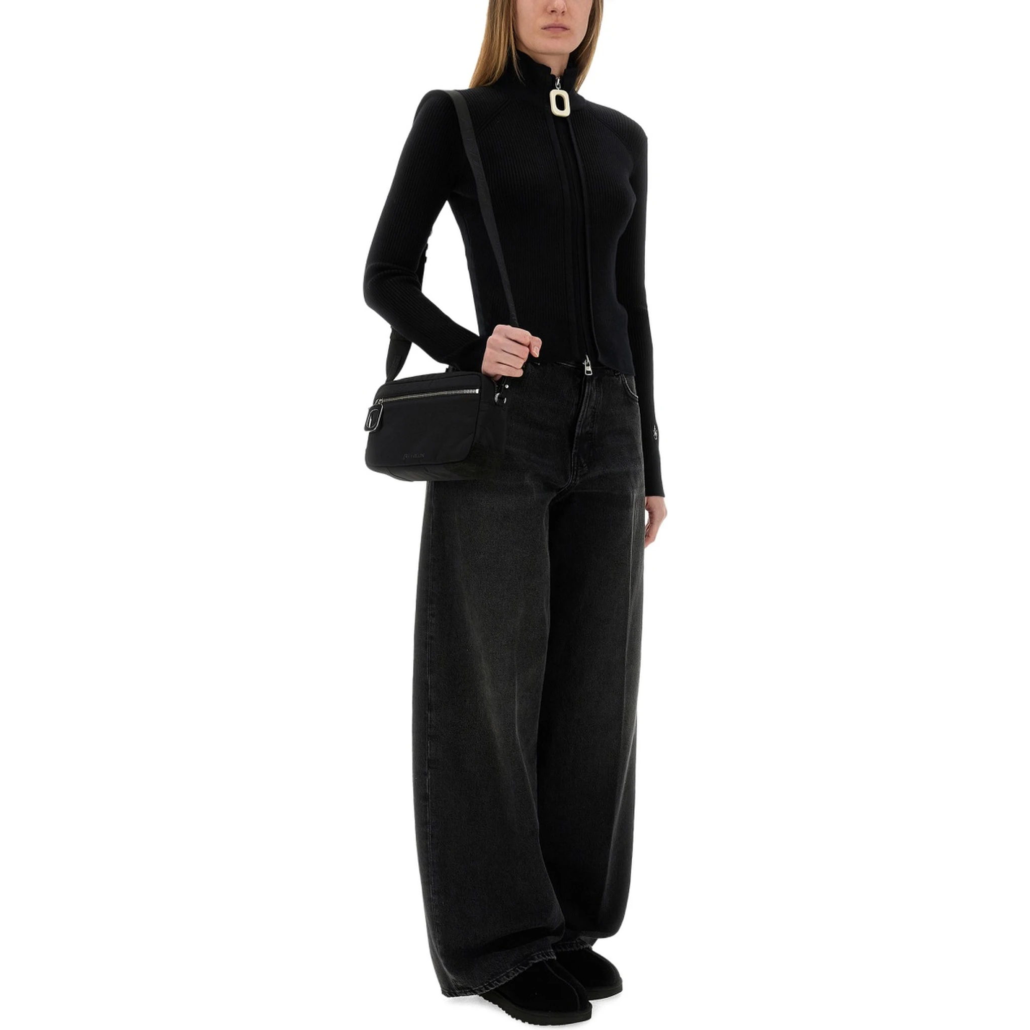 FITTED CARDIGAN WITH ZIPPER