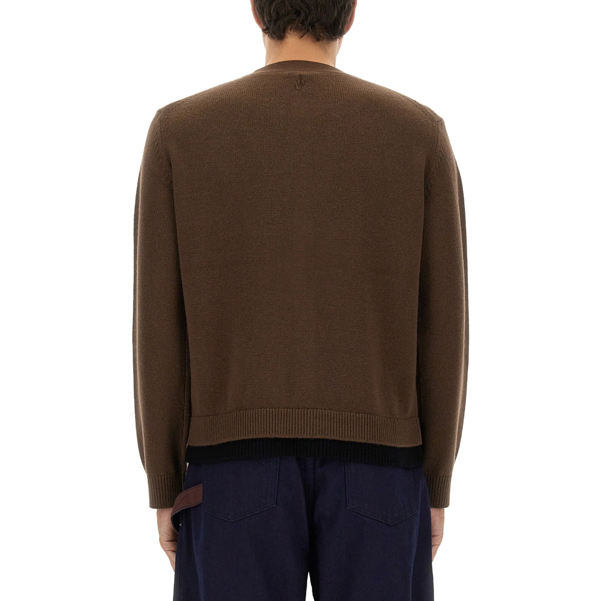 CONTRASTING LAYERED CARDIGAN