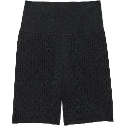 PERFORATED KNIT SHORTS