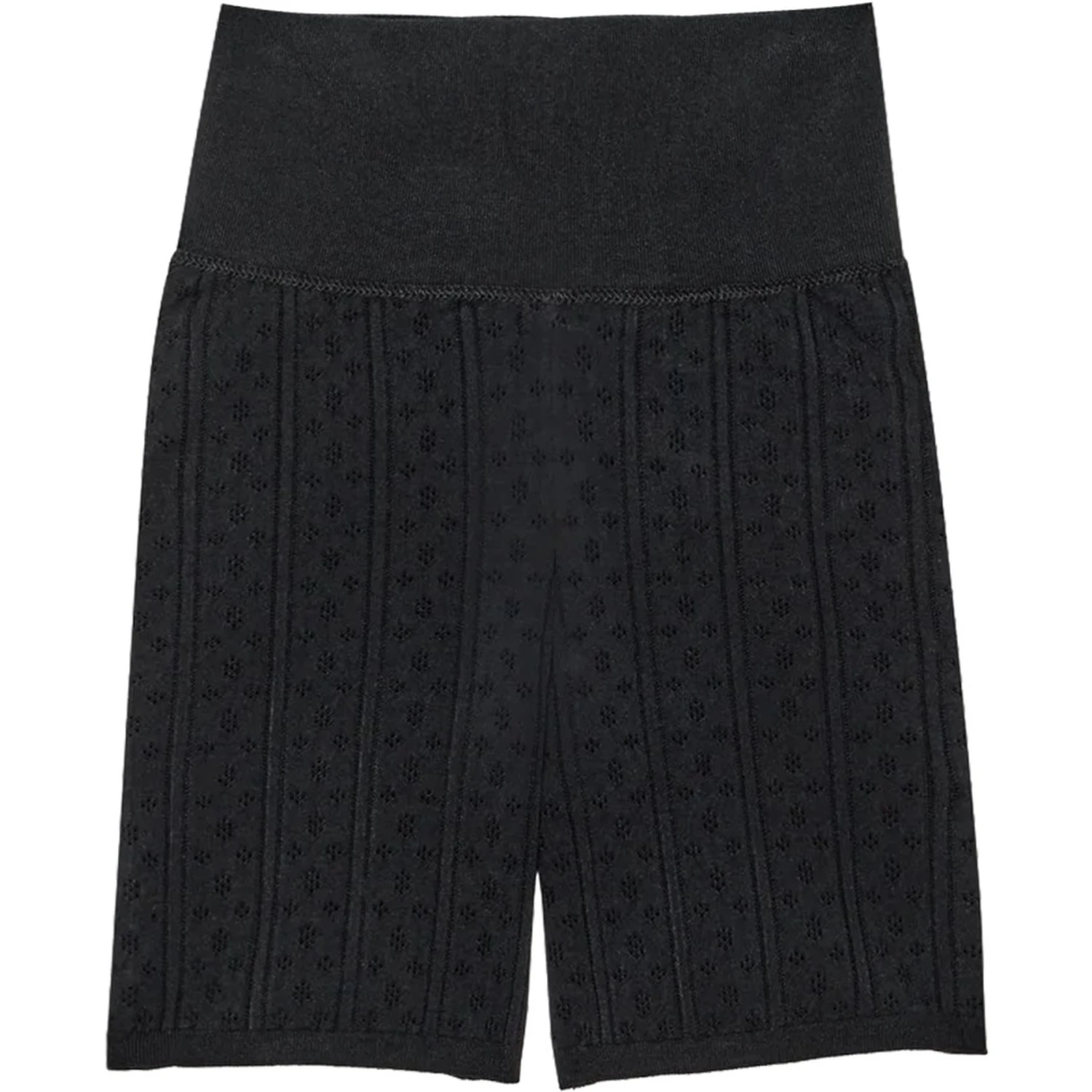 PERFORATED KNIT SHORTS