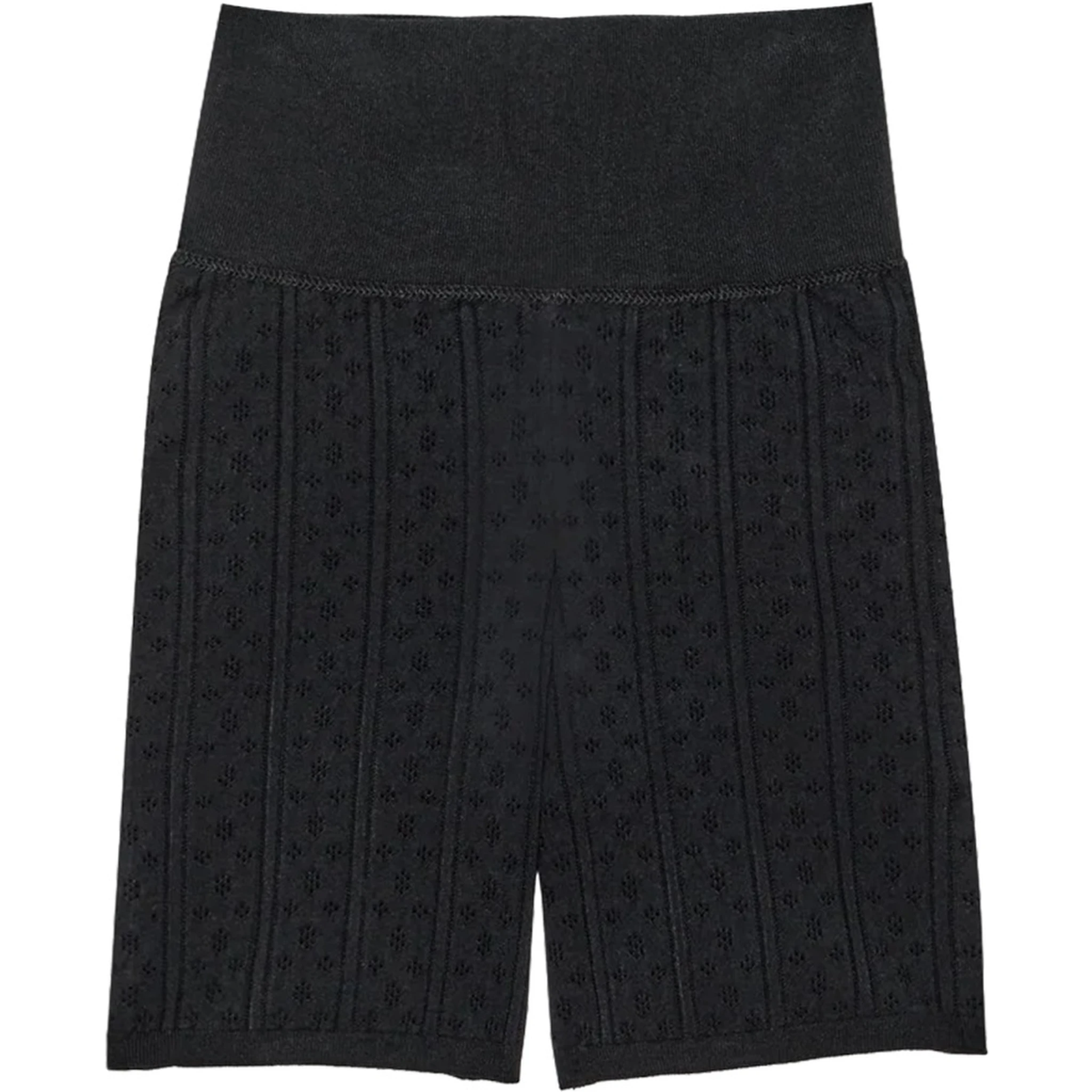PERFORATED KNIT SHORTS