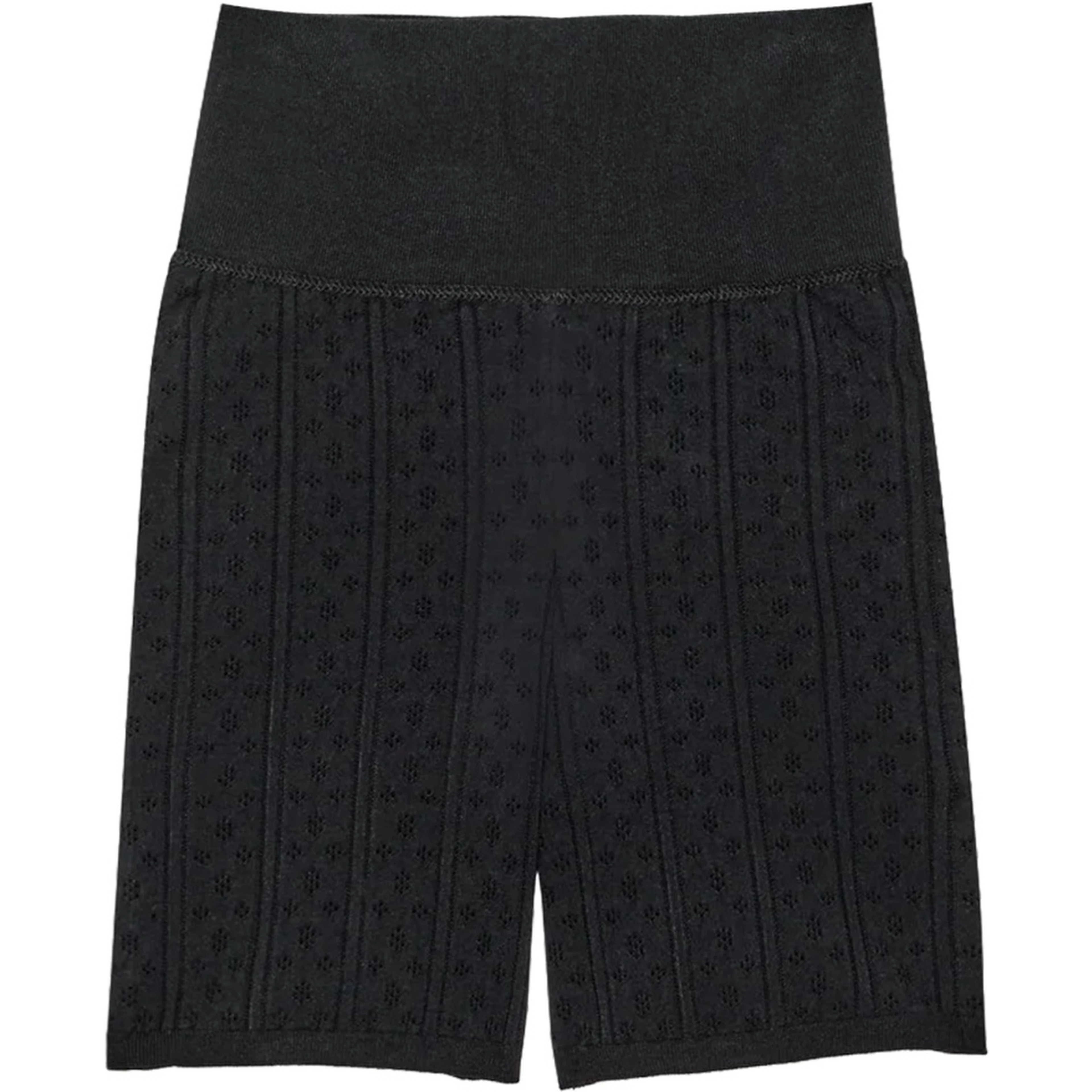 PERFORATED KNIT SHORTS