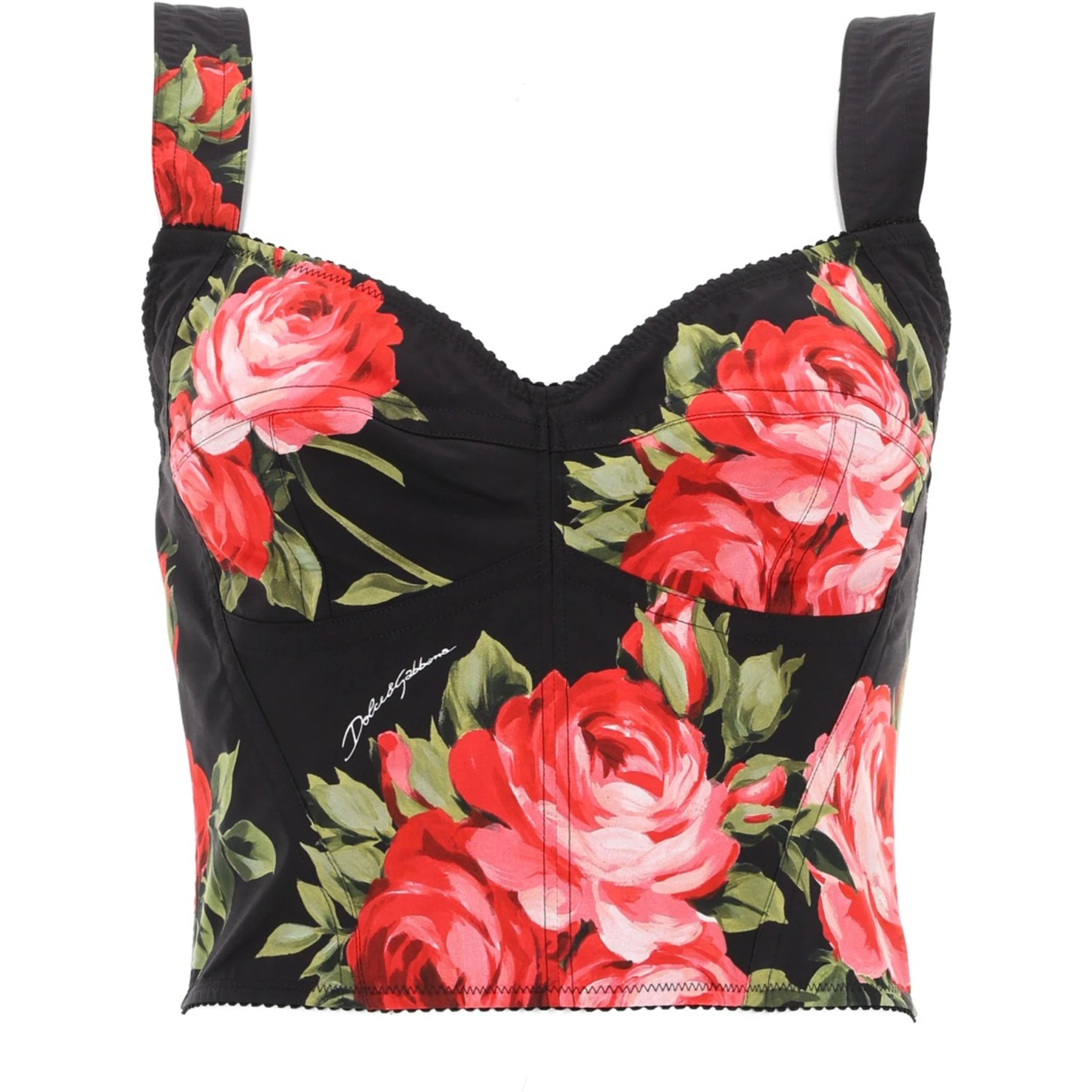 FLORAL PRINT BUSTIER TOP
