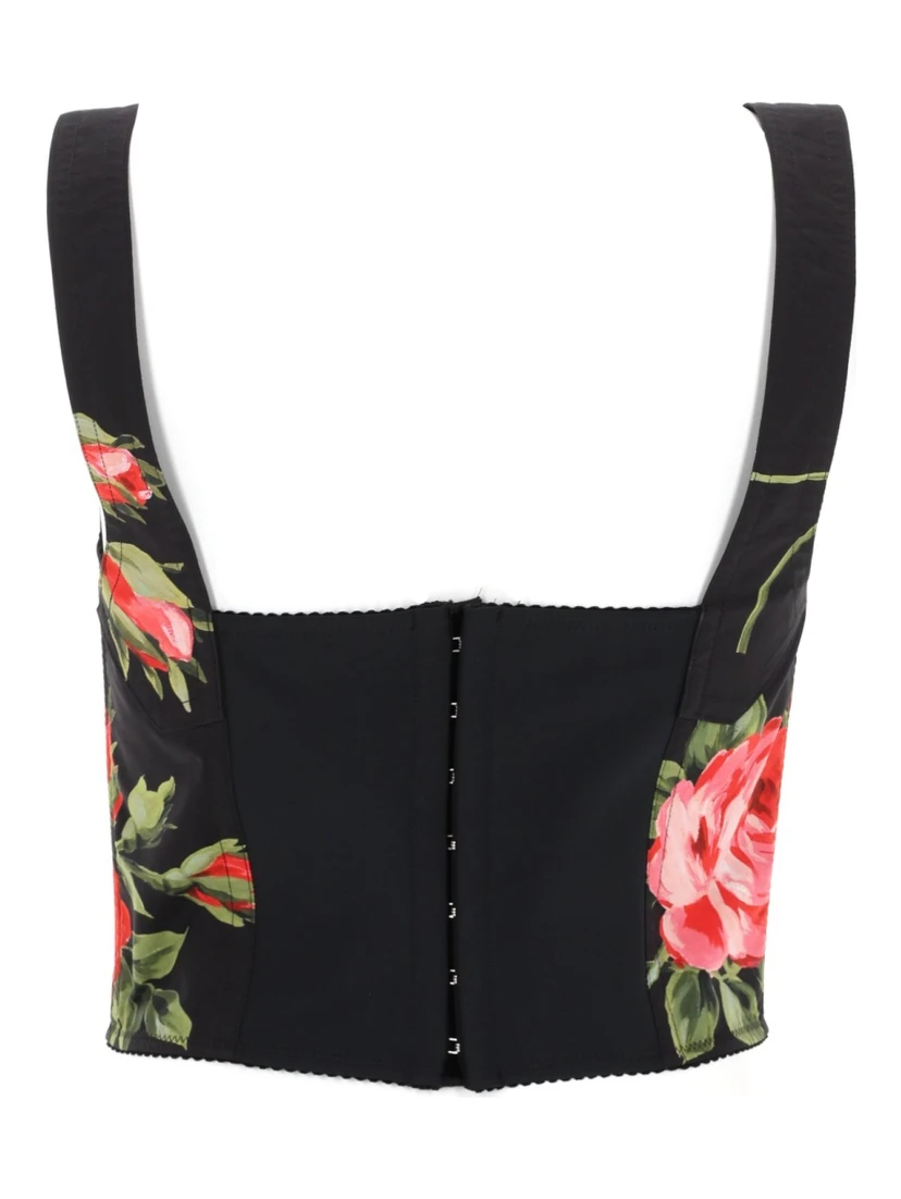 FLORAL PRINT BUSTIER TOP