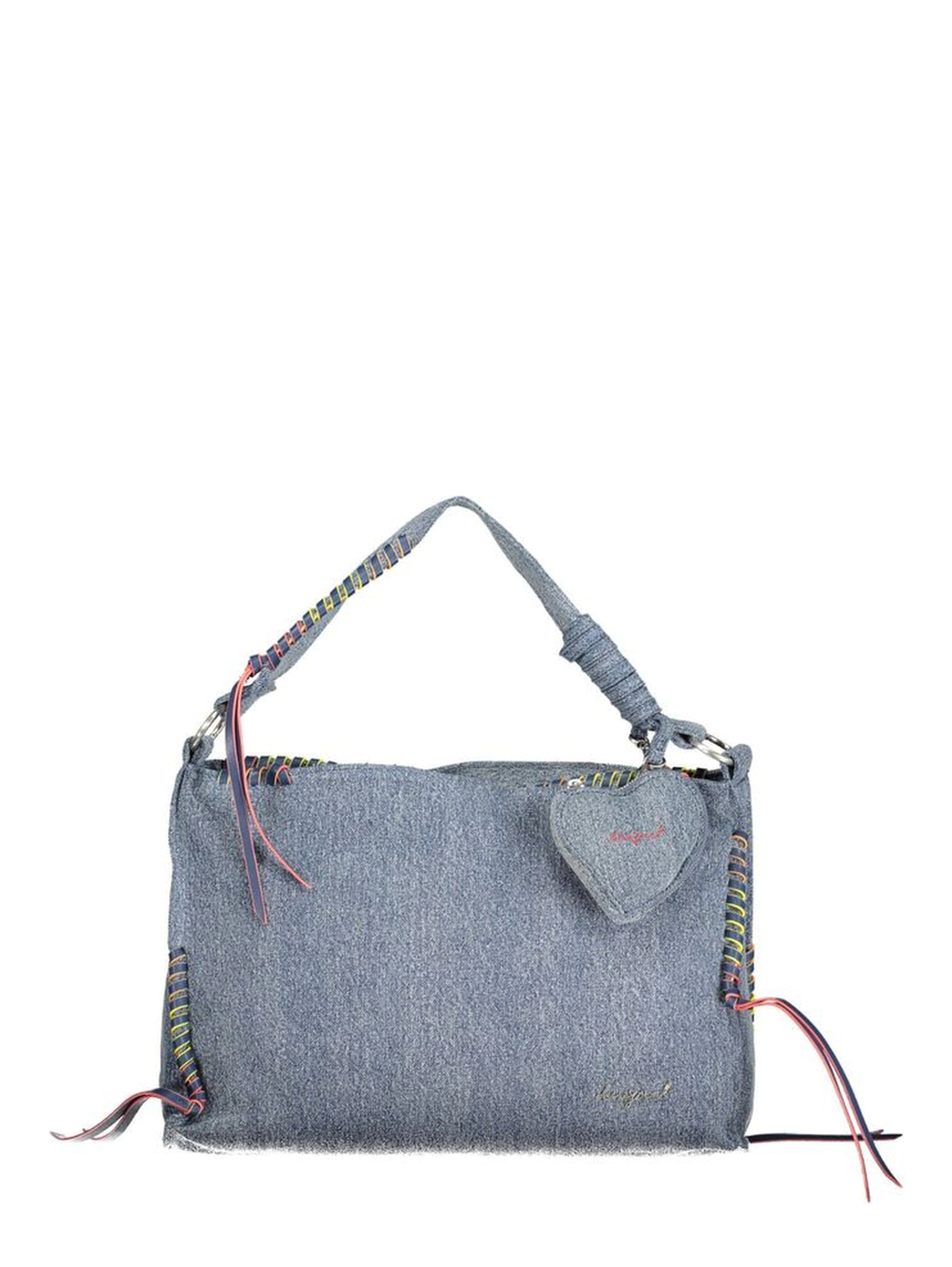 Blue Cotton Handbag