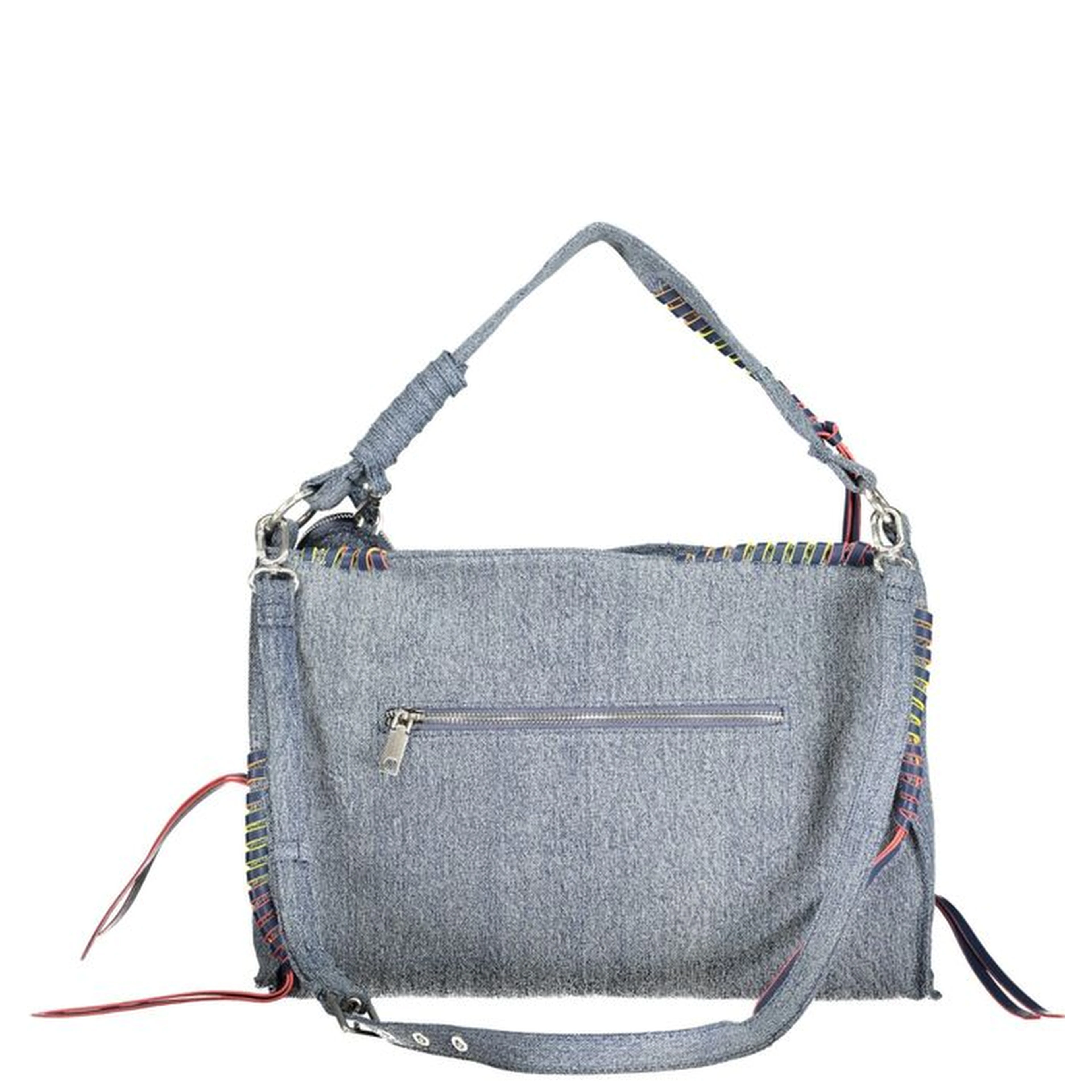 Blue Cotton Handbag