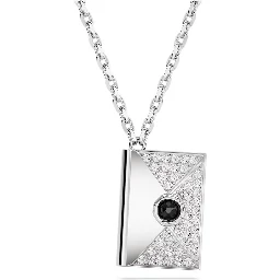 Gray Stainless Steel Necklace