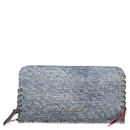 Blue Cotton Wallet
