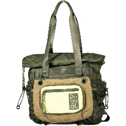 Green Polyester Handbag