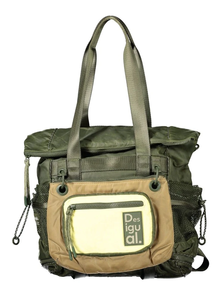 Green Polyester Handbag