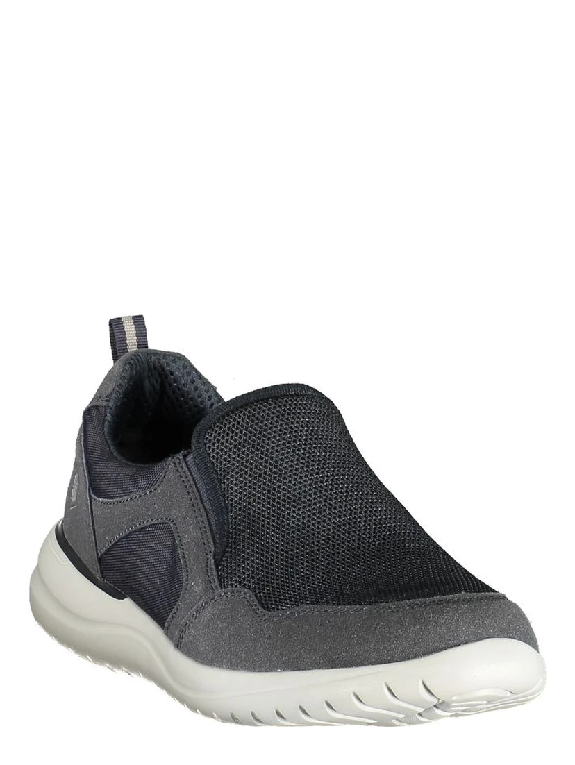 Blue Polyester Athletic Sneakers