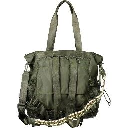 Green Polyester Handbag