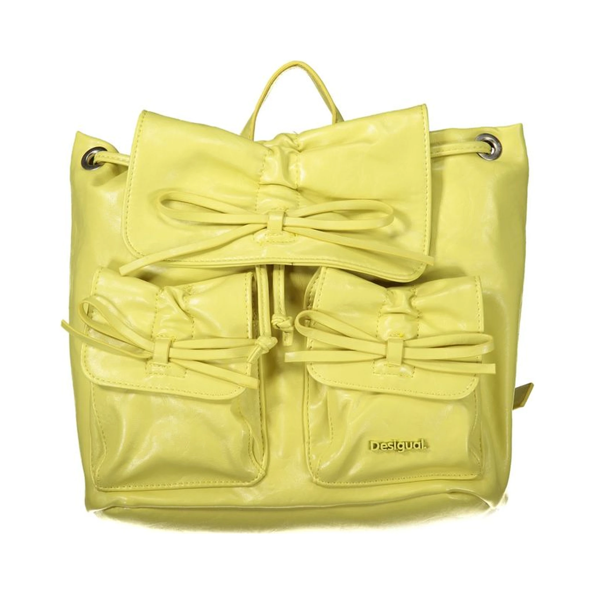 Yellow Polyethylene Backpack