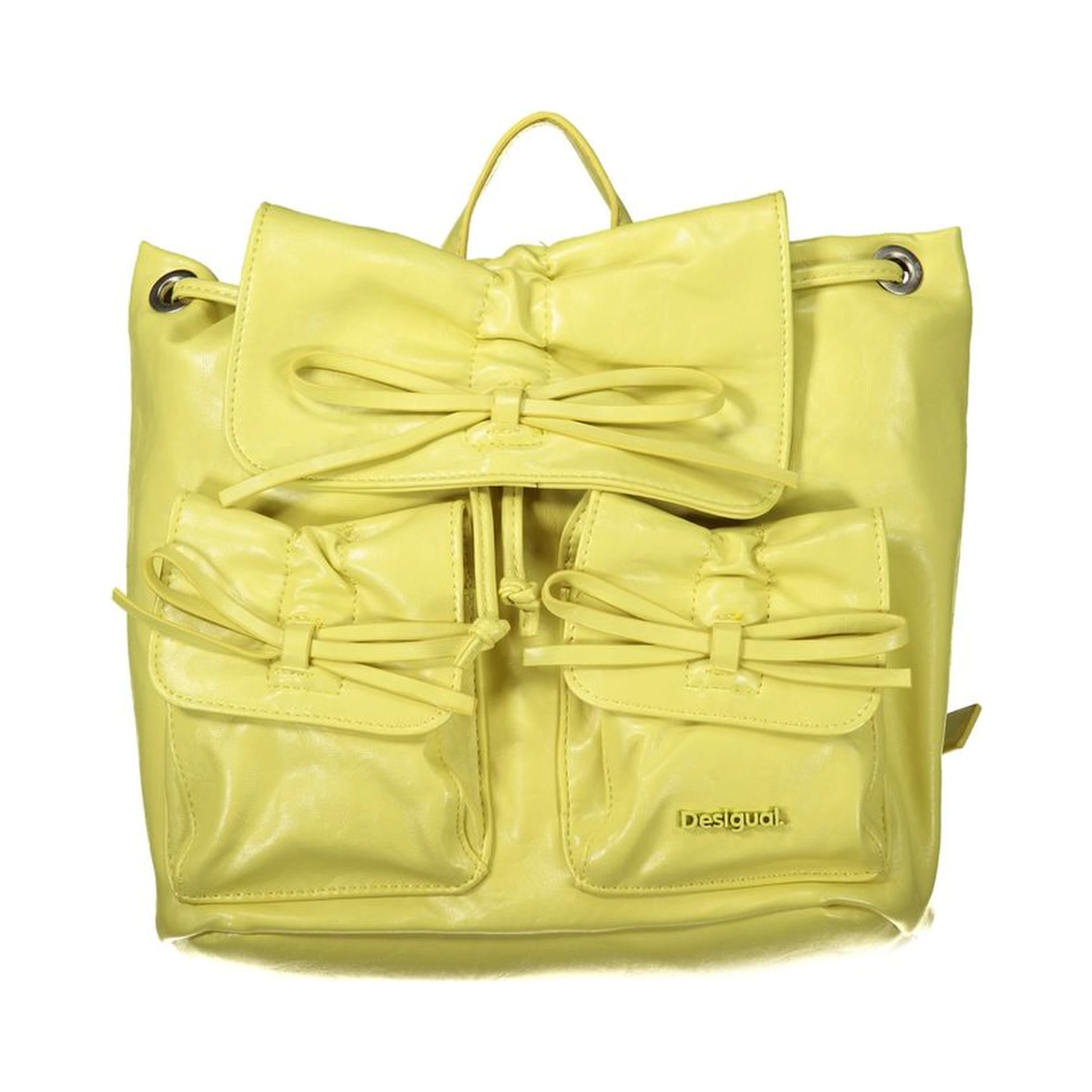 Yellow Polyethylene Backpack