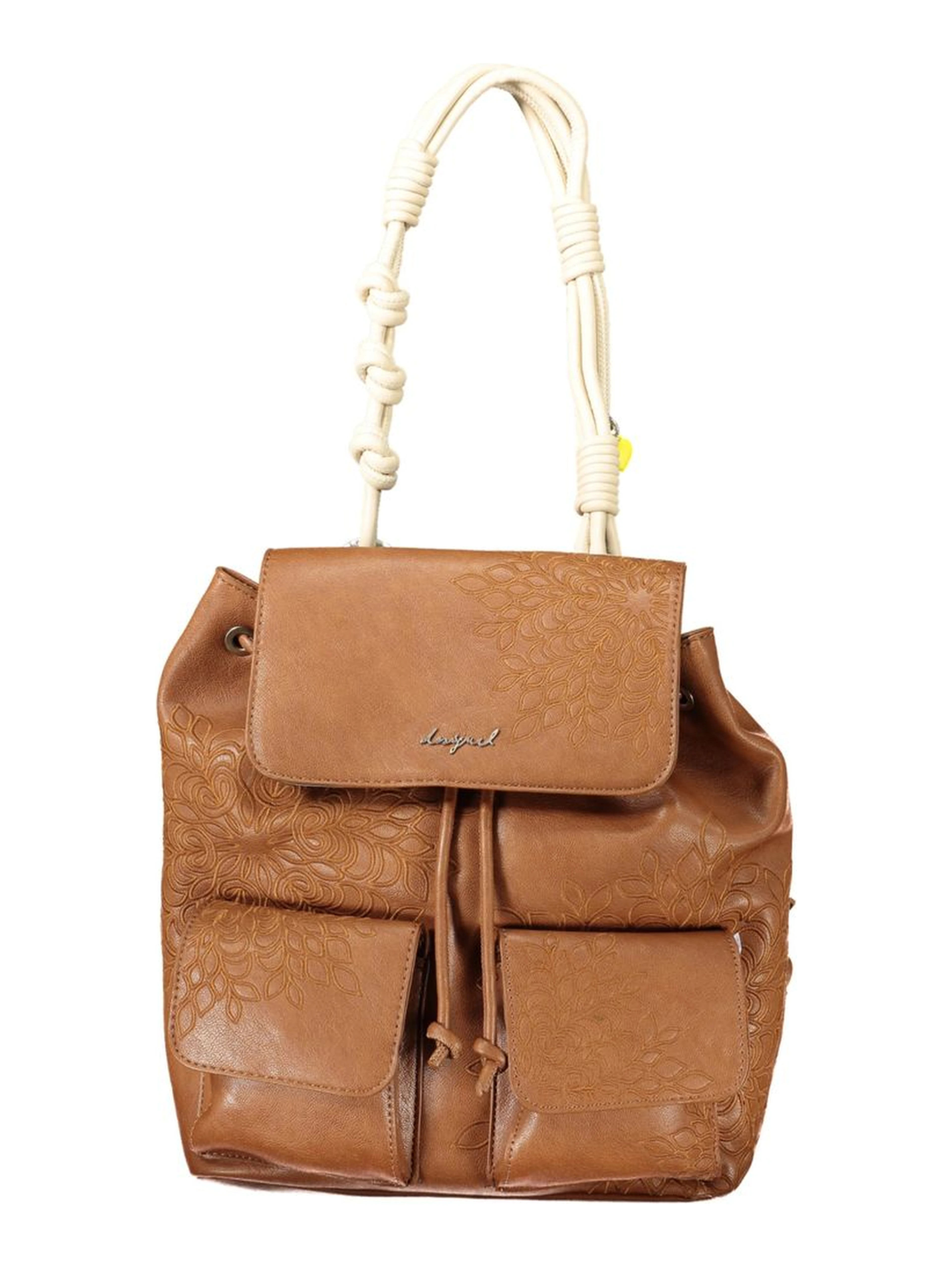 Brown Polyethylene Backpack