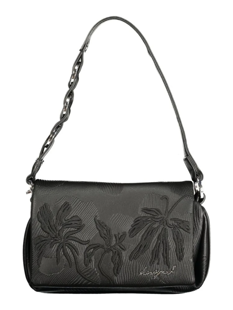 Black Polyurethane Women's Bag