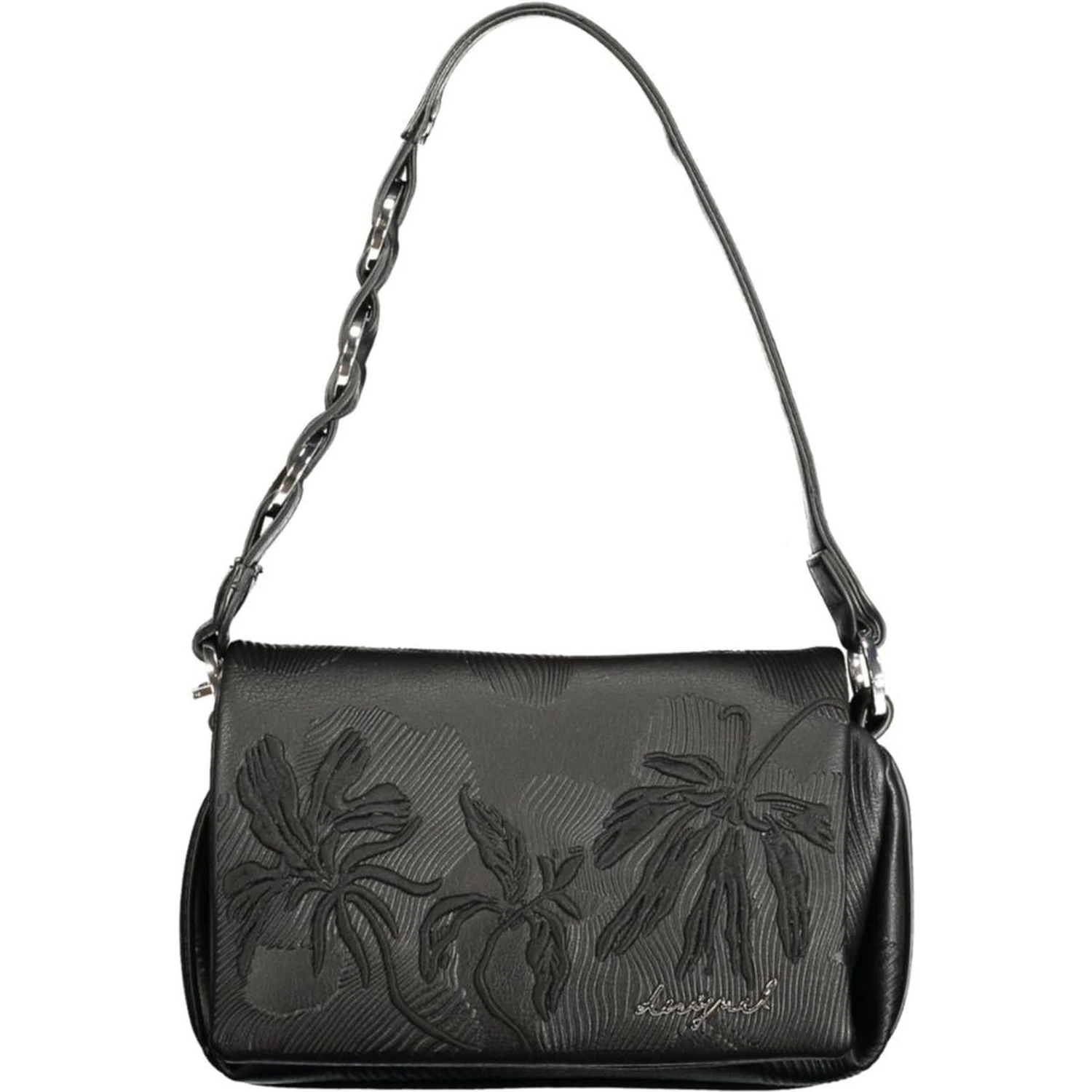 Black Polyurethane Women's Bag