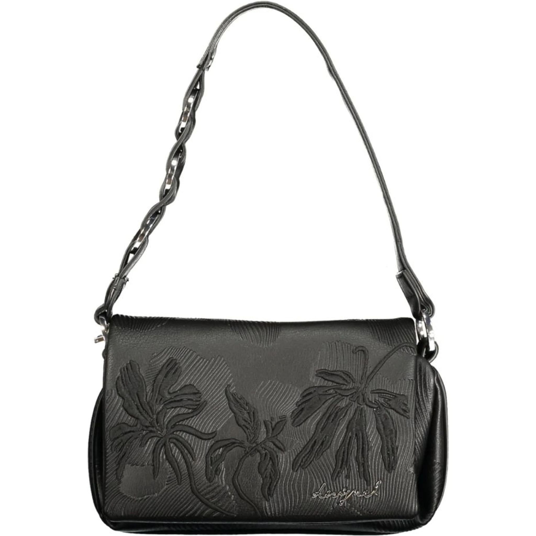 Black Polyurethane Women's Bag