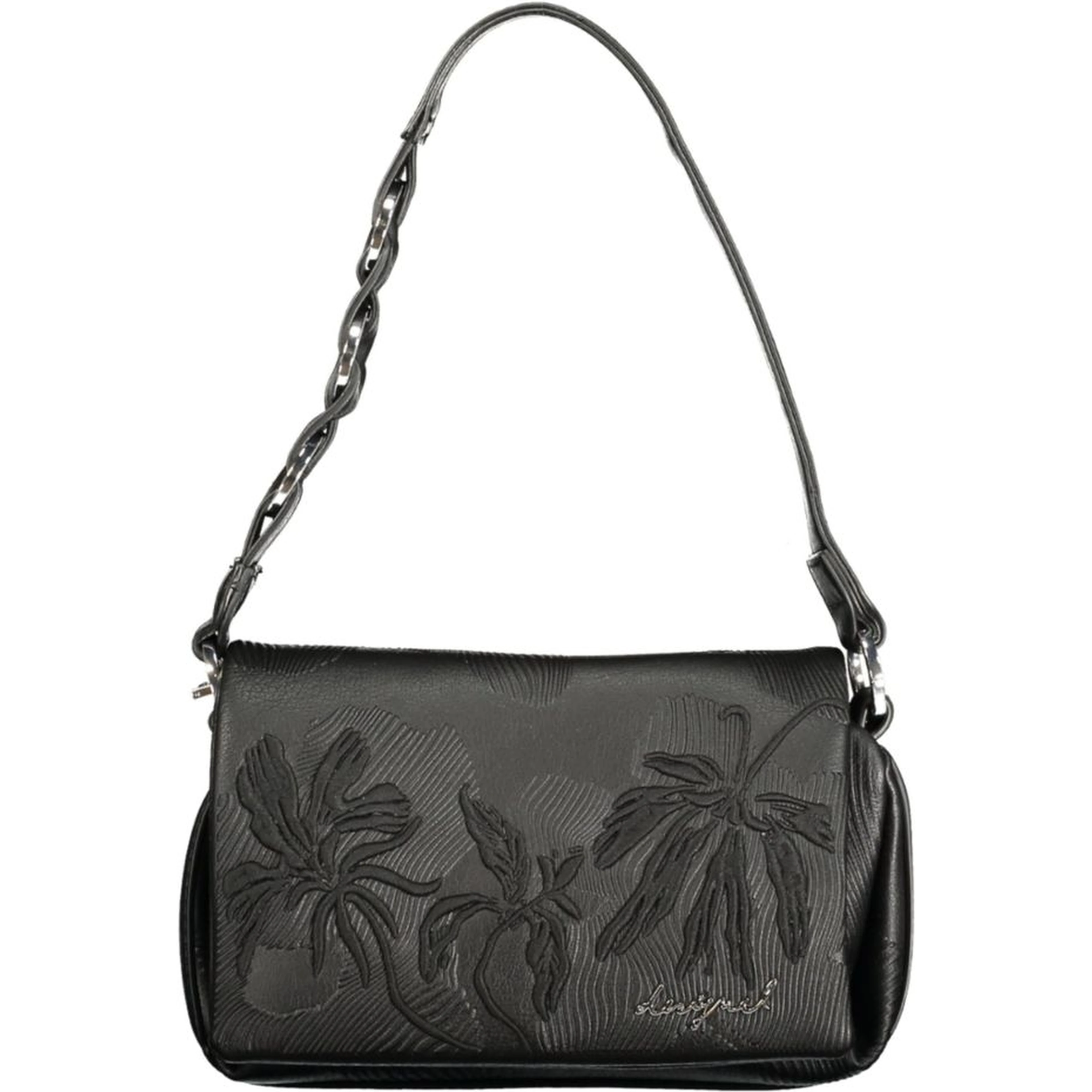 Black Polyurethane Women's Bag