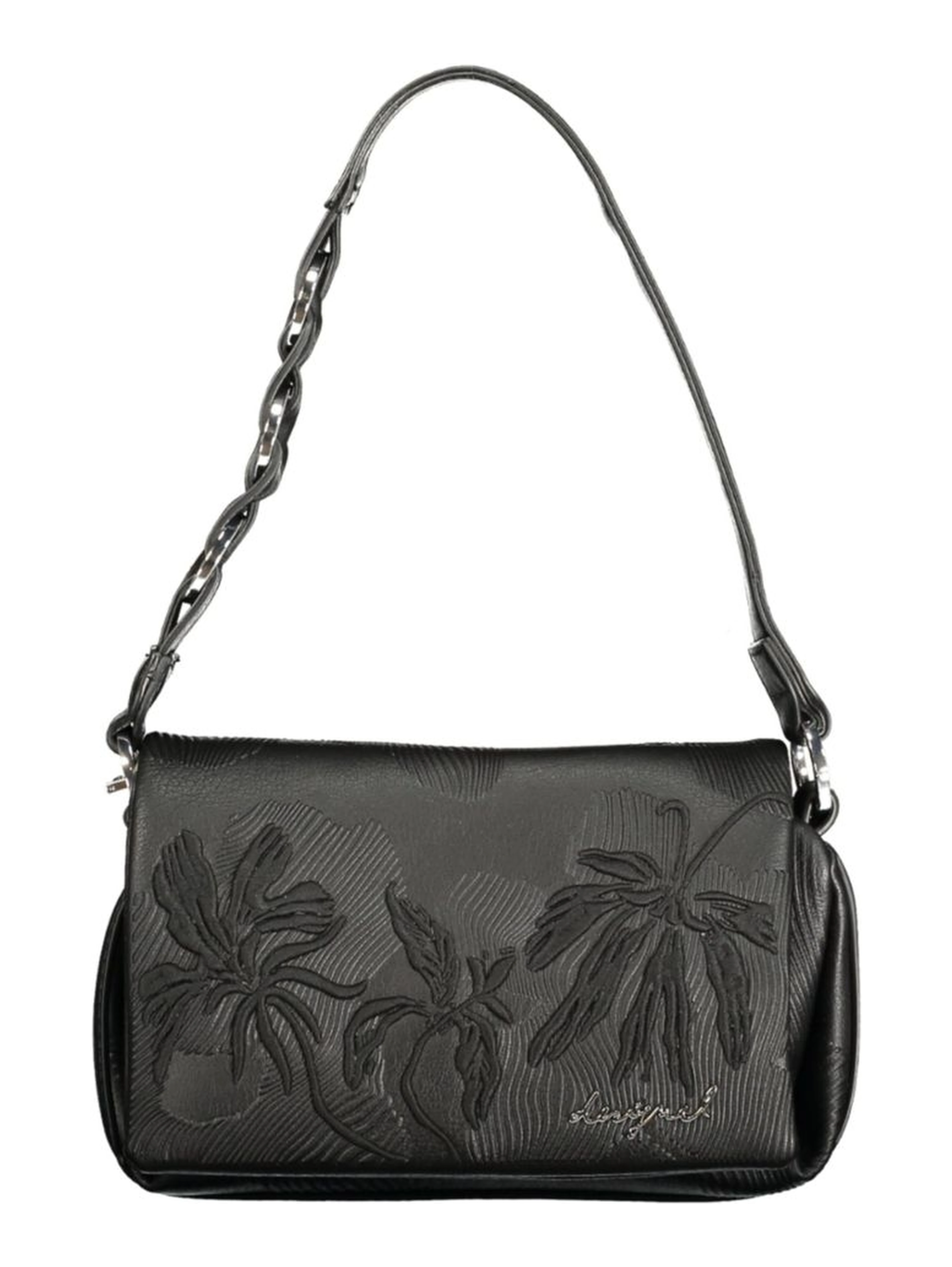Black Polyurethane Women's Bag